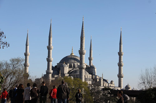 thánh đường hồi giáo sultan ahmet tại istanbul