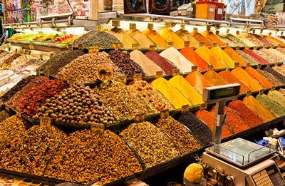 mặt hàng bán trong chợ spice bazaar